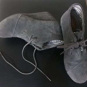 Toms Desert Wedge Boots - Grey